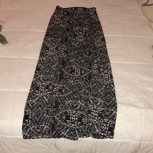 Printed maxi skirt